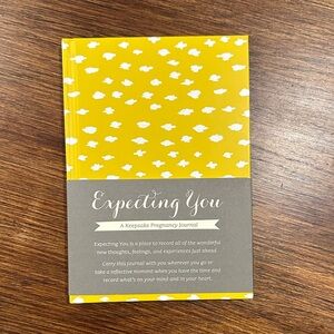 Yellow and White Cloud Pregnancy Journal